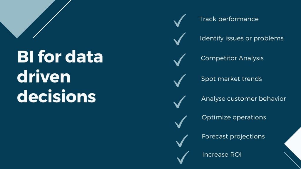 BI for data driven decisions